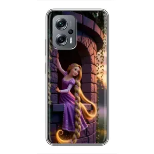 Чехол Рапунцель для Xiaomi POCO X4 GT (Рапунцель на башне)