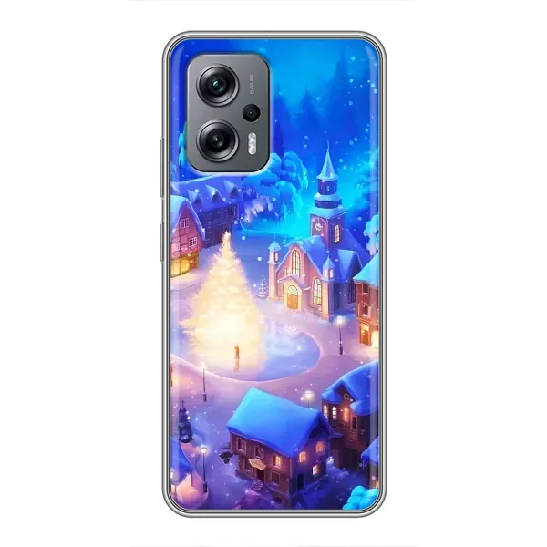 Чехол с принтом «Рождественский город» для Xiaomi POCO X4 GT
