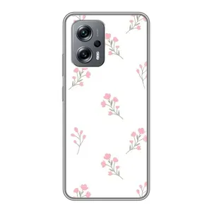 Чохол з розовим принтом для Xiaomi POCO X4 GT (Рожеві квіти)