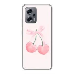 Чохол з розовим принтом для Xiaomi POCO X4 GT (Рожеві вишні)