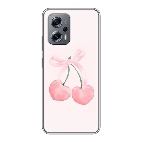 Чехол с принтом «Розовые вишни» для Xiaomi POCO X4 GT Чехол с принтом «Розовые вишни» для Xiaomi POCO X4 GT