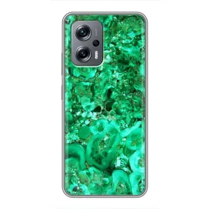 Мраморный чехол на Xiaomi POCO X4 GT (VPrint) (Салатный Мрамор)