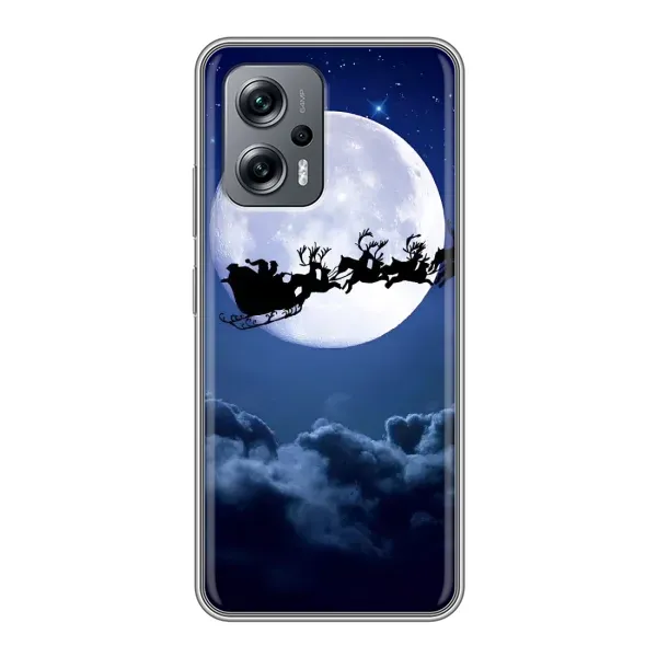 Чехол с принтом «Санта - луна» для Xiaomi POCO X4 GT