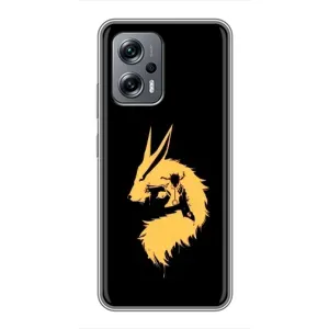 Naruto Anime Чехлы для Поко X4 GT (AlphaPrint) (силуэт Курама Наруто)
