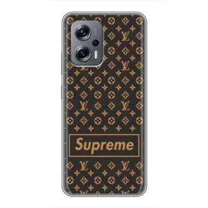 Чеохол для Xiaomi POCO X4 GT з картинкою Supreme (AlphaPrint) (Supreme LV)
