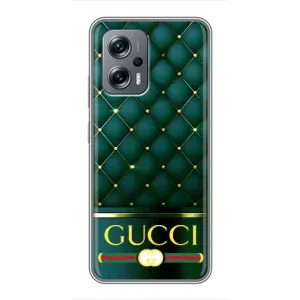 Чохли  GUCCI для Сяомі ПОКО ІКС4 ДЖТ (AlphaPrint) (Текстура Гуччі)
