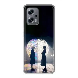 Чехлы Венсдей на Xiaomi POCO X4 GT Уэнсдей (AlphaPrint) (Уэнздей и Инид)