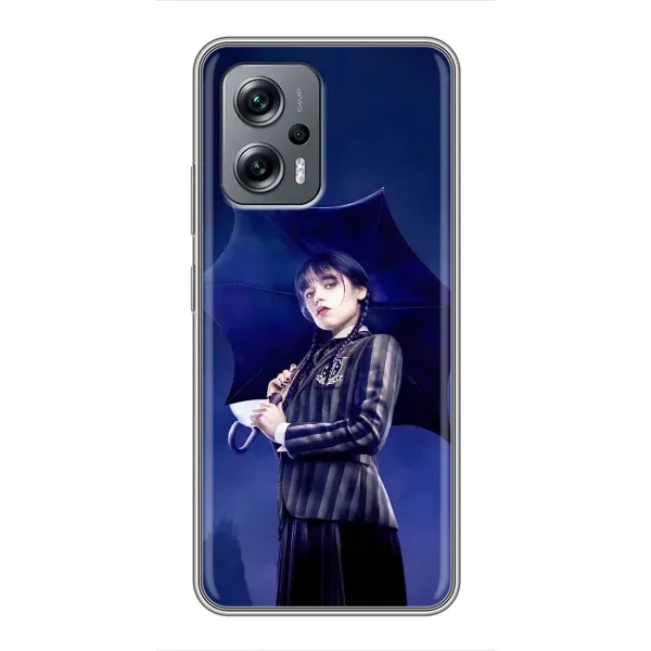 Чохол з принтом «Венздей з парасолькою» для Xiaomi POCO X4 GT Чохол з принтом «Венздей з парасолькою» для Xiaomi POCO X4 GT
