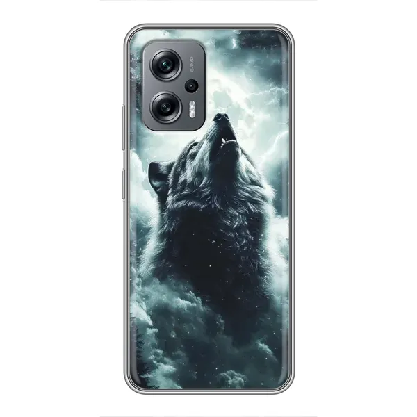 Чехол с принтом «Волк в облаках» для Xiaomi POCO X4 GT