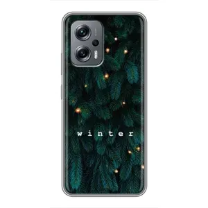 Новогодние, Праздничные Чехлы для Xiaomi POCO X4 GT - 2024 год (Winter)