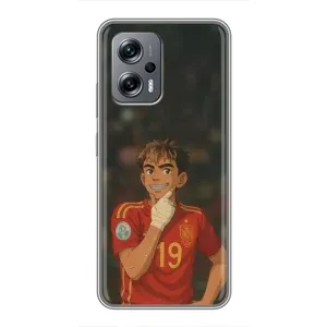 Чохол з футболістом Ламін Ямаль Xiaomi POCO X4 GT (Ямаль аніме)