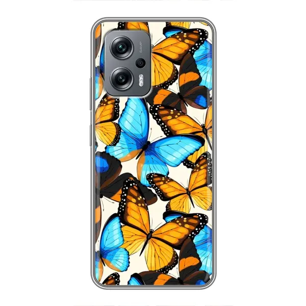 Чехол с принтом «Яркие бабочки» для Xiaomi POCO X4 GT Чехол с принтом «Яркие бабочки» для Xiaomi POCO X4 GT