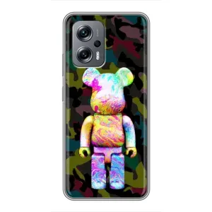 Чехлы для Xiaomi POCO X4 GT - Bearbrick Louis Vuitton (PREMIUMPrint) (Яркий Bearbrick)