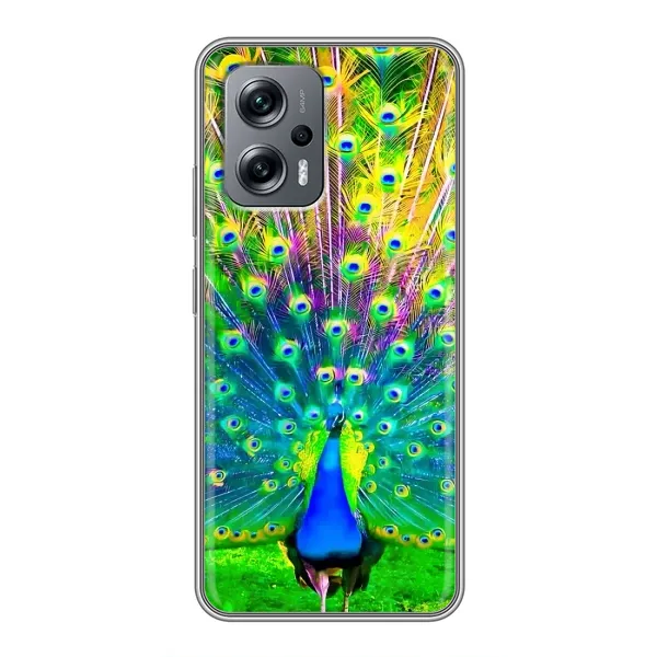 Чехол с принтом «Яркий Павлин» для Xiaomi POCO X4 GT