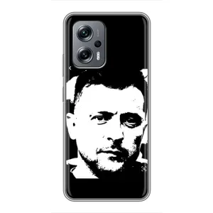 Чехол для Xiaomi POCO X4 GT (AlphaPrint - с принтом Зеленского) (Зеленский АРТ)