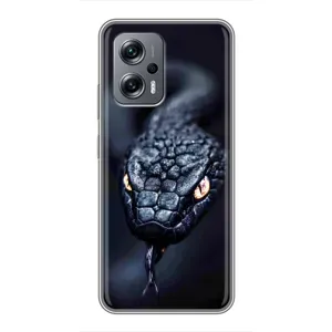 Чехол с картинкой «Хищники» для Xiaomi POCO X4 GT (Черная змея)