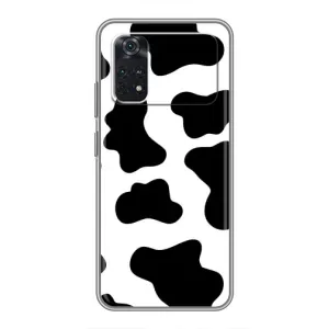Чохол з принтом корови на Поко Х4 Про 5G (Чорная Буренка)