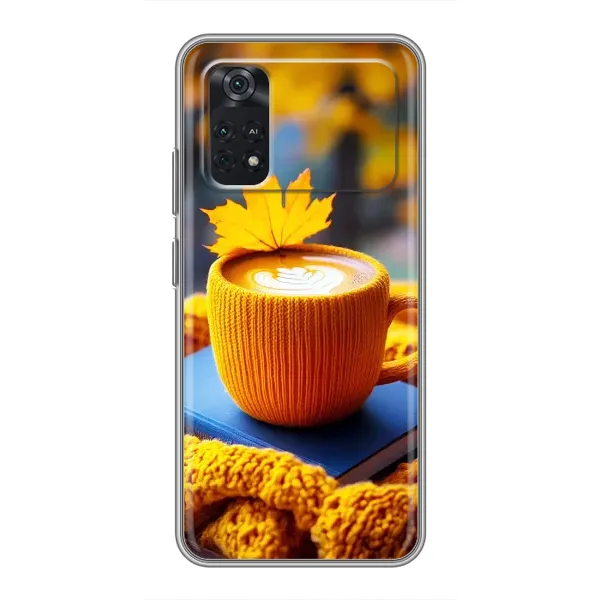 Чохол з принтом «Кава на жовтому пледі» для Xiaomi POCO X4 Pro 5G