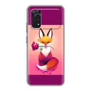 Чохли з картинкою Лисичка для Xiaomi POCO X4 Pro 5G (VPrint) (Лиса з трояндою)