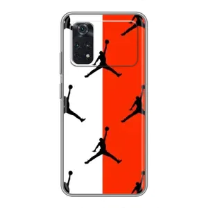 Чохли для Xiaomi POCO X4 Pro 5G - з картинкою JORDAN (AlphaPrint) (Лого Джордан)
