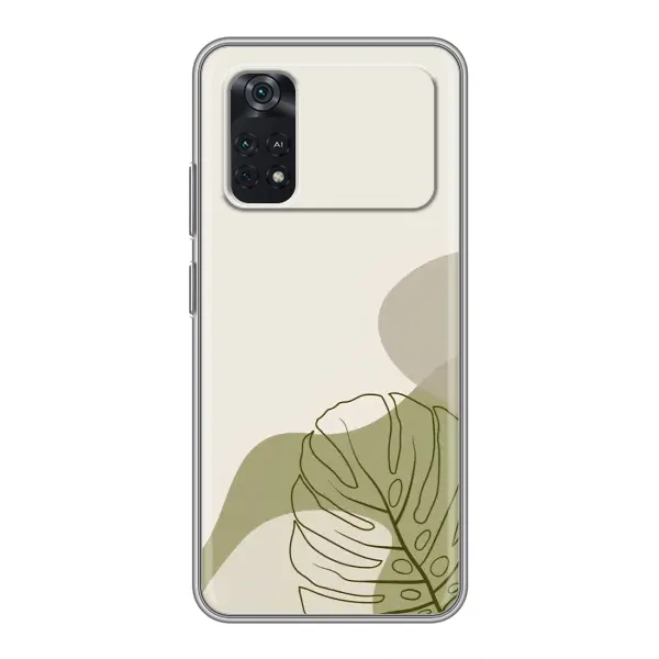 Чохол з принтом «Зелена монстера дизайн» для Xiaomi POCO X4 Pro 5G