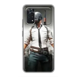 Чеjхол PUBG для Поко Х4 Про 5G (AlphaPrint) (Пабг мен)