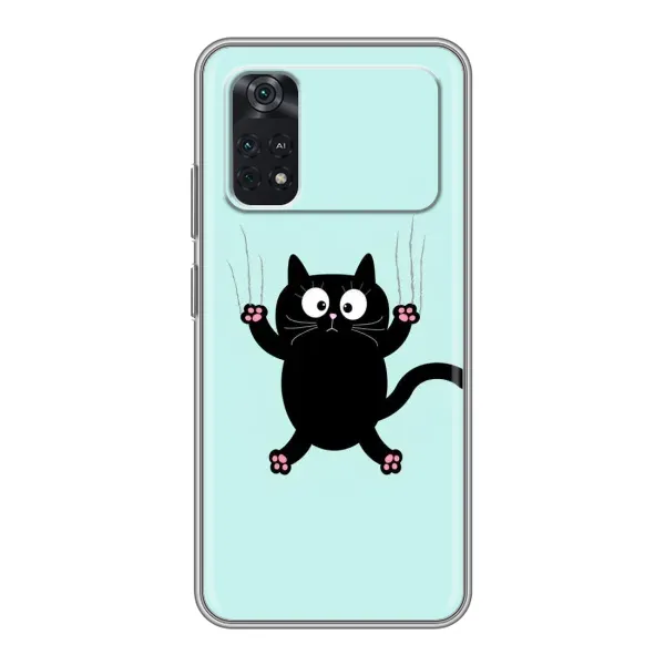 Чехол с принтом «Падающий кот» для Xiaomi POCO X4 Pro 5G Чехол с принтом «Падающий кот» для Xiaomi POCO X4 Pro 5G