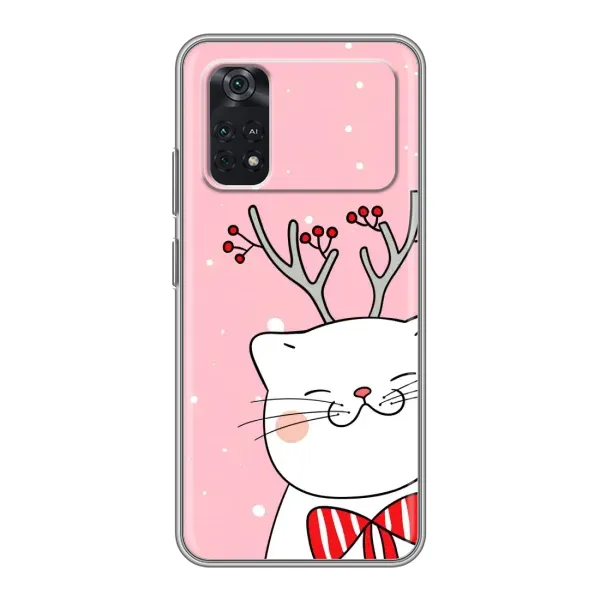 Чехол с принтом «Зимний кот» для Xiaomi POCO X4 Pro 5G