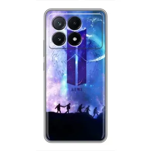 Чохли BTS для Xiaomi POCO X6 Pro (5G) (AlphaPrint) (Army BTS)