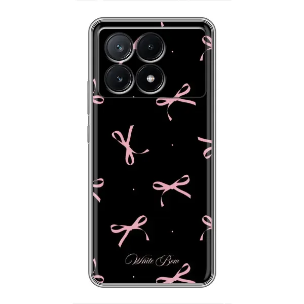 Чехол с принтом «Банты на черном» для Xiaomi POCO X6 Pro (5G)