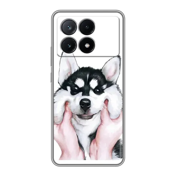 Чохол з принтом «Радісний Хаскі» для Xiaomi POCO X6 Pro (5G)