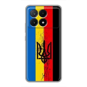 Украинские Чехлы для Xiaomi POCO X6 Pro (5G) с картинкой УПА (AlphaPrint) (Прапор УПА)