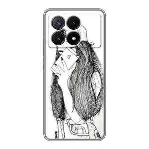 Чохол з друком для Xiaomi POCO X6 Pro (5G) - (Мода) (AlphaPrint) (Фото дівчини)