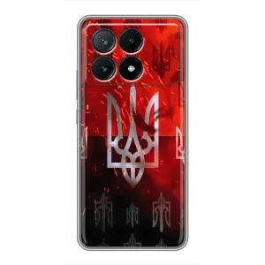Украинские Чехлы для Xiaomi POCO X6 Pro (5G) с картинкой УПА (AlphaPrint) (ГЕРБ УПА)