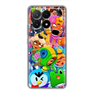 Чехол для Xiaomi POCO X6 Pro (5G) Бравл Старс (VPrint) (Герої Бравл Старс)