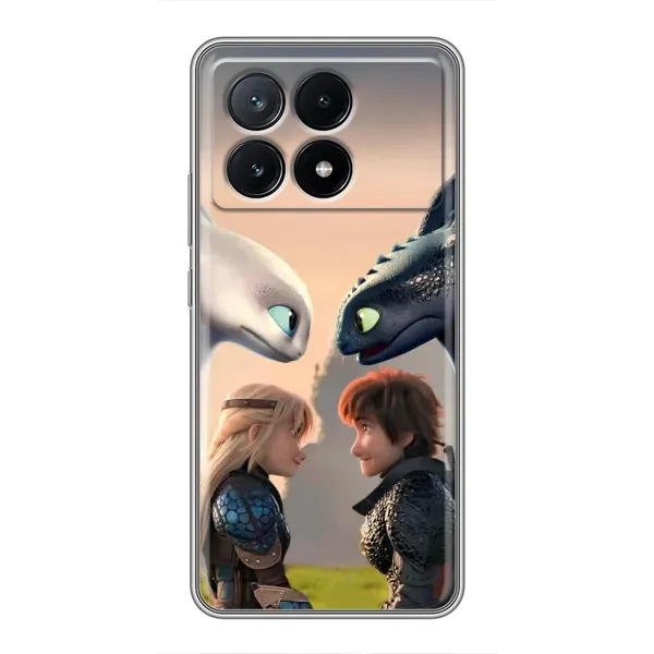 Чохол з принтом «Гикавка і Астрід» для Xiaomi POCO X6 Pro (5G)