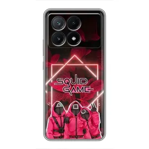 Чохол Гра в кальмара для Xiaomi POCO X6 Pro (5G) (Охоронці Гра кальмара)