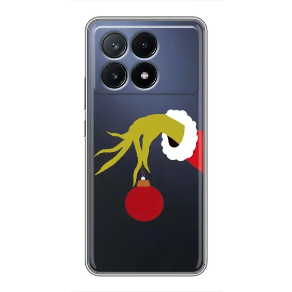 Чехол с принтом «Гринч с игрушкой» для Xiaomi POCO X6 Pro (5G) Чехол с принтом «Гринч с игрушкой» для Xiaomi POCO X6 Pro (5G)