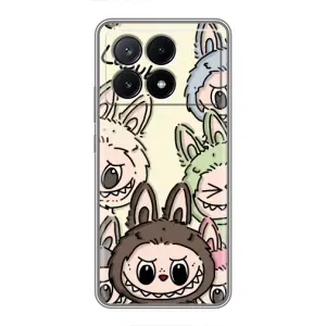 Чохол з Лабубу на Xiaomi POCO X6 Pro (5G) (Золота мавпа Bored Ape)