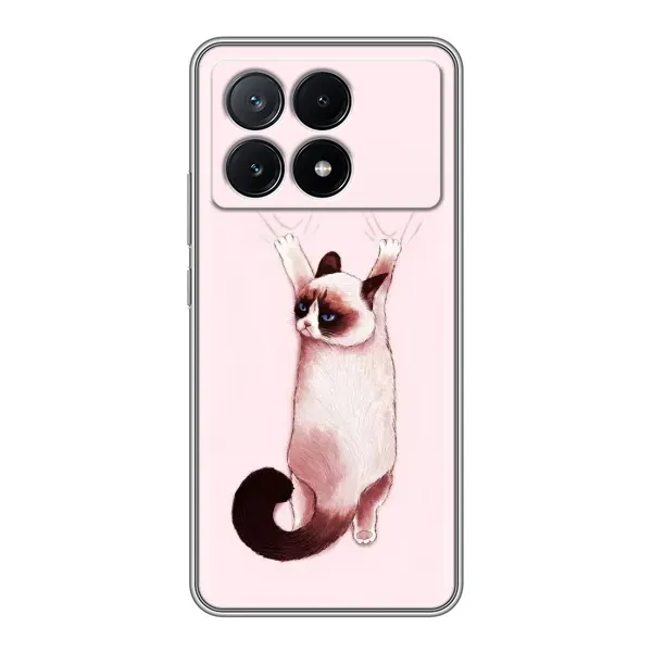 Чохол з принтом «Котик падає» для Xiaomi POCO X6 Pro (5G)