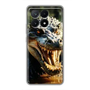 Чехол с принтом «Опасный крокодил» для Xiaomi POCO X6 Pro (5G)