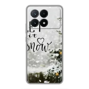 Новорічні, Святкові Чохли для Xiaomi POCO X6 Pro (5G) - 2024 год (Let it snow)