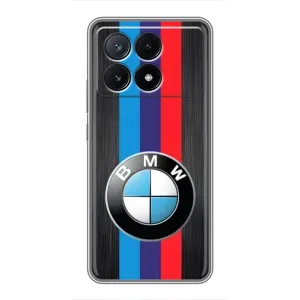Чехол для ПОКО Х6 Про (5G) - с принтом БМВ (AlphaPrint) (Лого BMW)