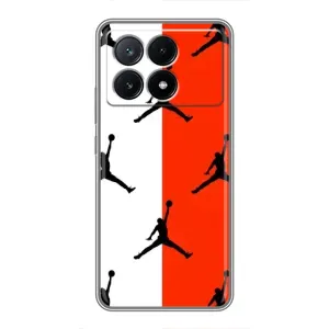 Чехлы для Xiaomi POCO X6 Pro (5G) - с картинкой JORDAN (AlphaPrint) (Лого Джордан)
