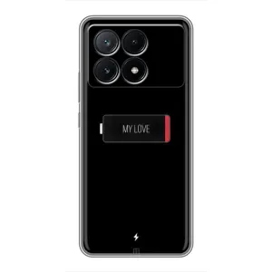 Чехлы для любимой на ПОКО Х6 Про (5G) (VPrint) (Love battery)