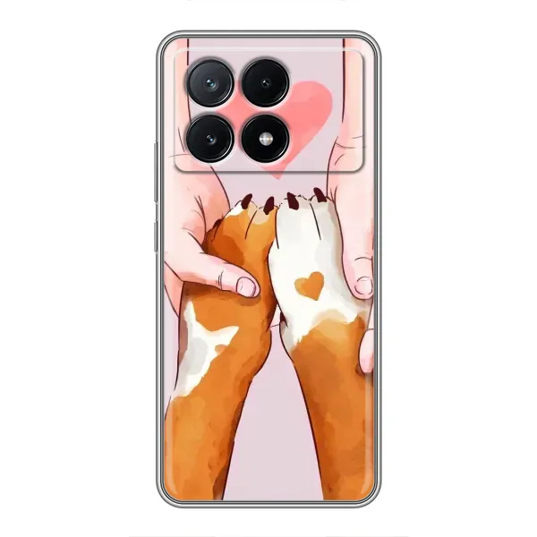 Чохол з принтом «Любовь до собак» для Xiaomi POCO X6 Pro (5G)