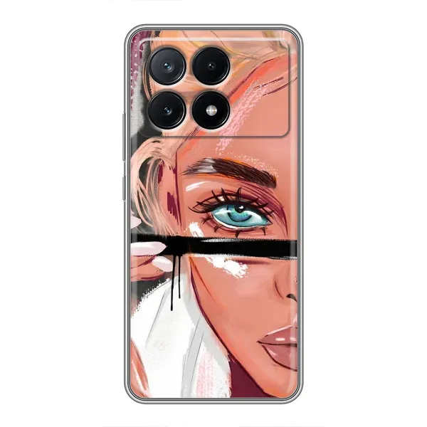 Чехол с принтом «Макияж» для Xiaomi POCO X6 Pro (5G)