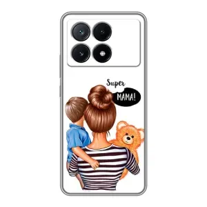 Чохол з друком для Xiaomi POCO X6 Pro (5G) - (Мама з дитинкою) (AlphaPrint) (Мама з синочком)