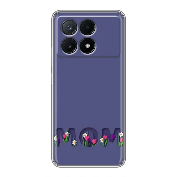 Чохол з принтом «Мама в квітах» для Xiaomi POCO X6 Pro (5G)