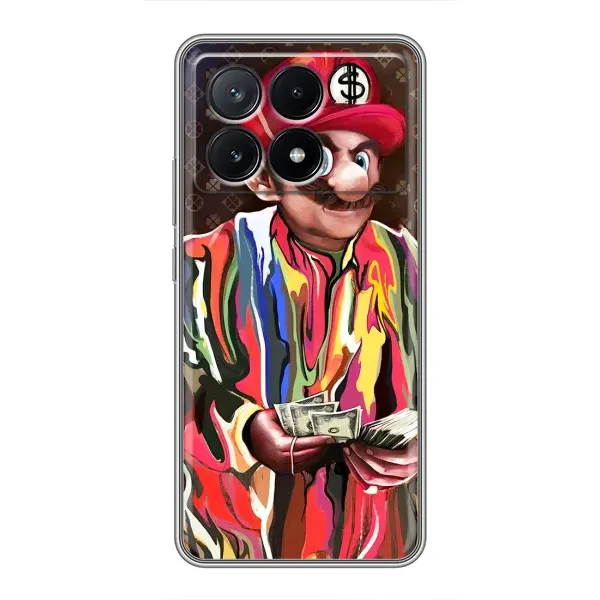 Чохол з принтом «Mario LV» для Xiaomi POCO X6 Pro (5G)